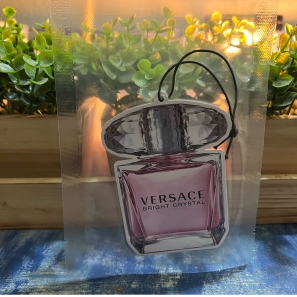 Versace Bright Crystal Pink and Silver Air Freshener